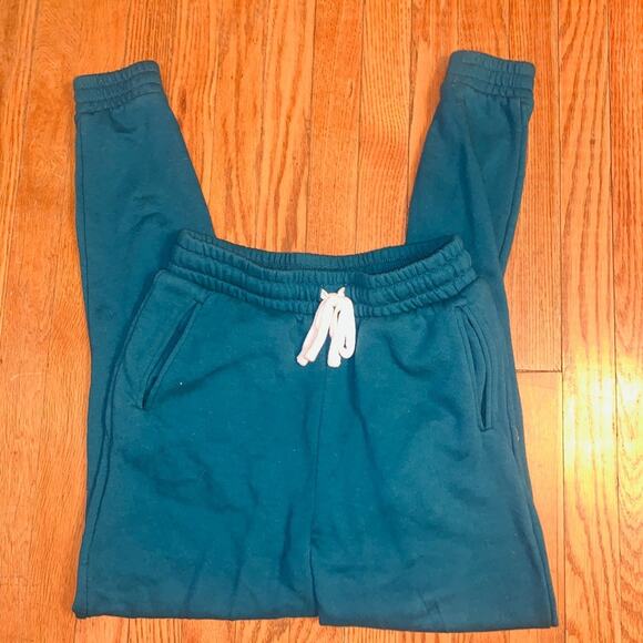 NWOT TEAL SWEATPANTS JOGGERS XS - Picture 1 of 5